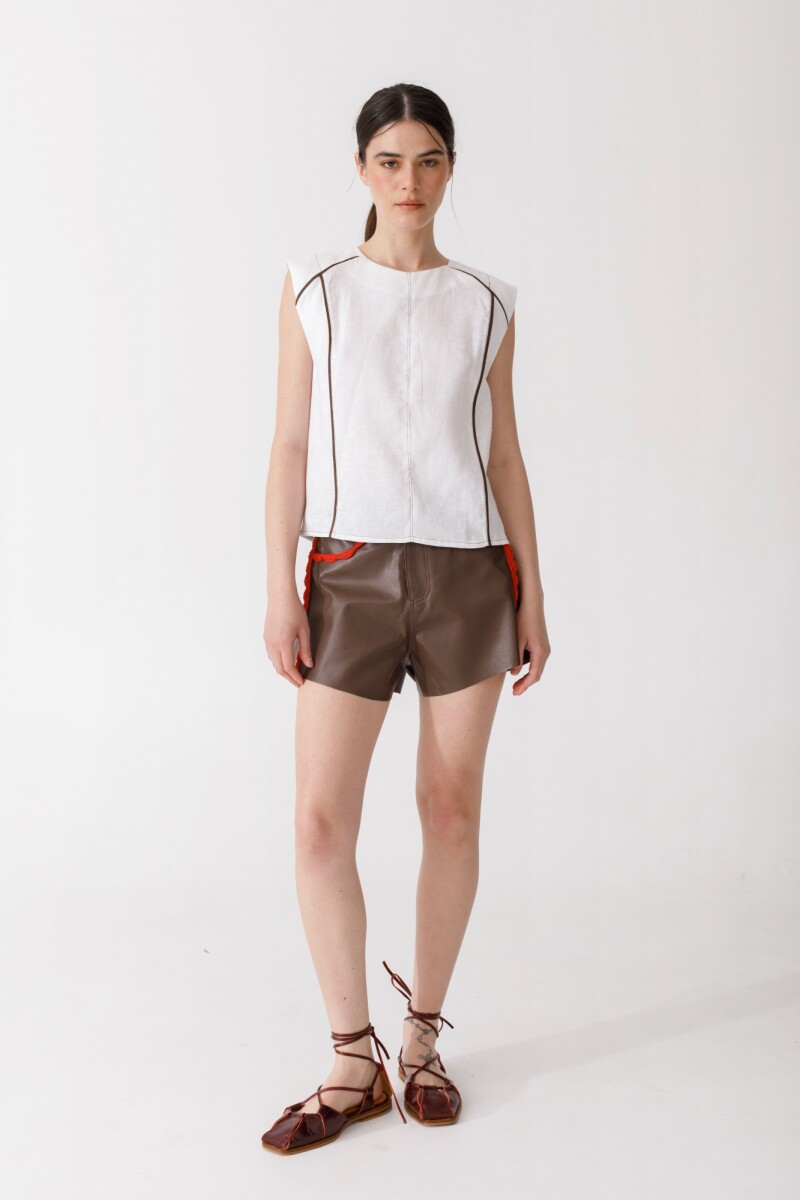 PRE VENTA BLUSA RUCU Blanco