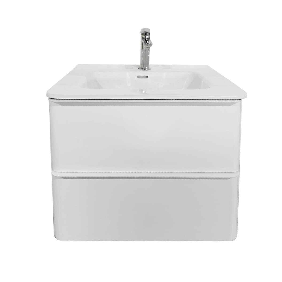 Mueble De Baño Modelo Dai 60 Cm Blanco Con Mesada 