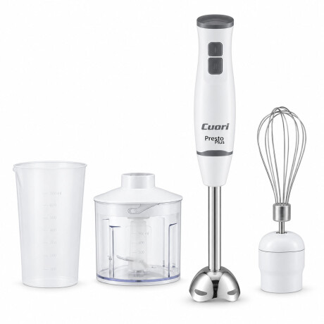 Mixer c/Accesorios Batidora Picadora 450W Cuori Presto Plus Blanco