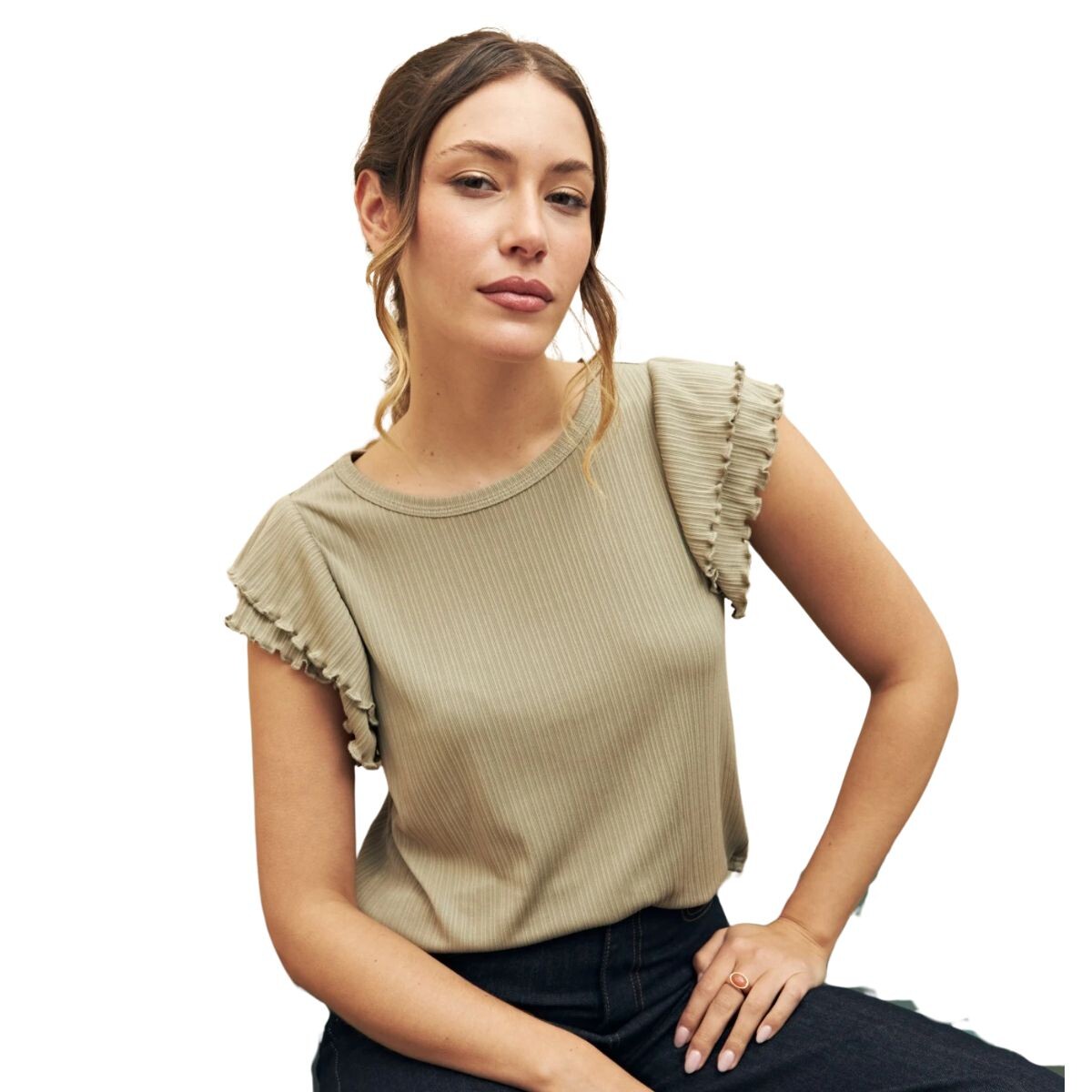 TOP AMA S-XXL - CAQUI 