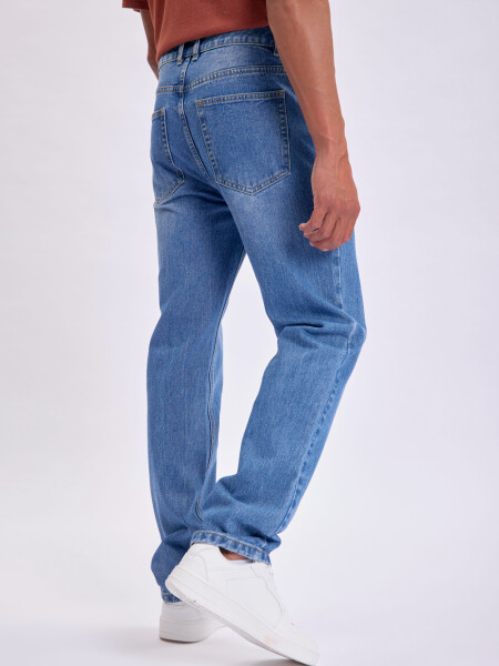 Pantalón jean fit clásico Azul Medio