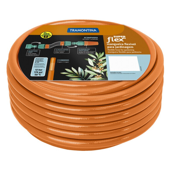 Kit manguera superflex naranja 1/2" x 20mt. TN1733