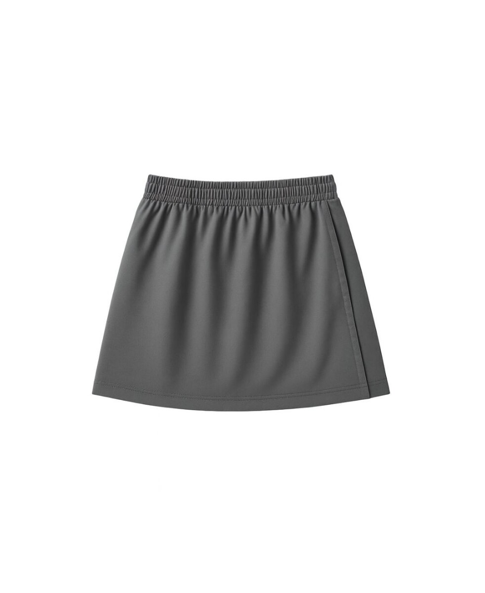 Pollera Pantalón Canvas - Gris 