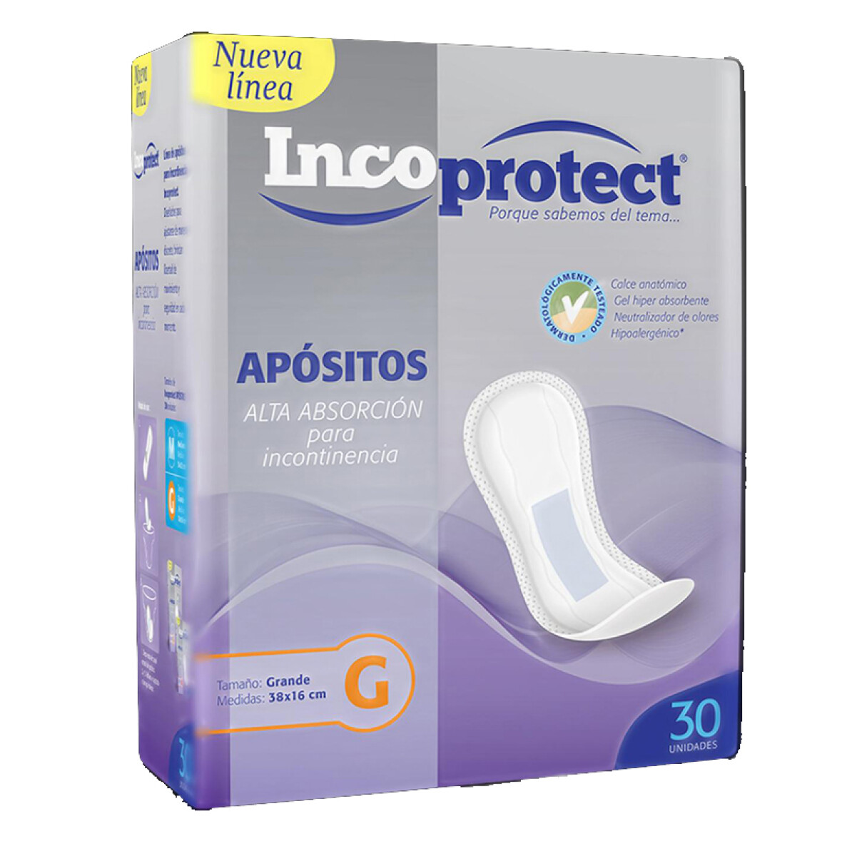 Apósitos Incoprotect x30 unidades - Talle G 