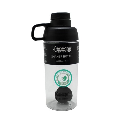 Keep Botella Shaker P/Batidos Deporte Ciclismo Negro