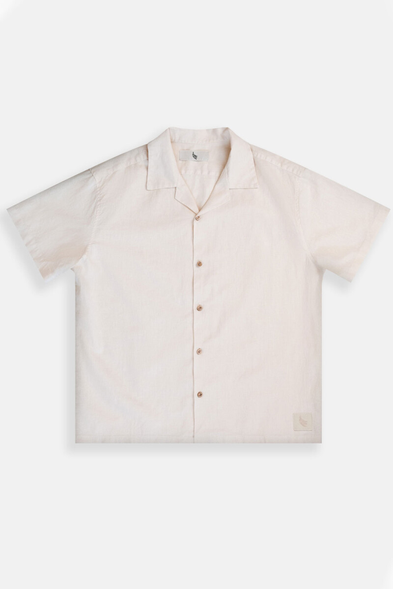 CAMP-COLLAR BOXY SHIRT Cream