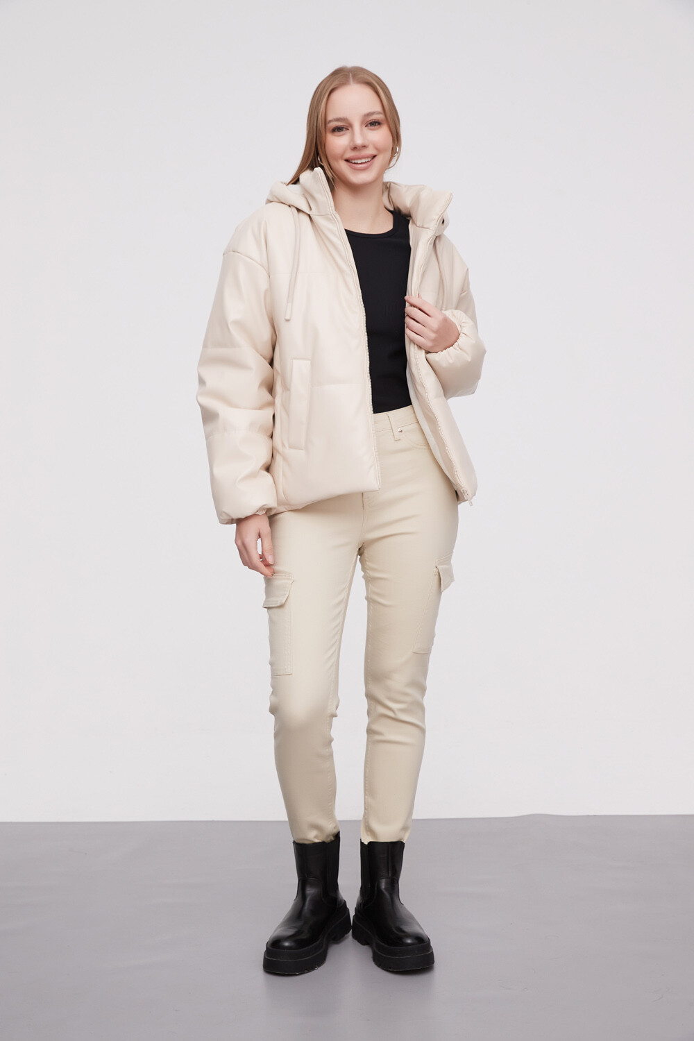 Campera Agosyn Beige Claro