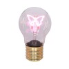 Veladora tipo bombilla de luz diseño de mariposa USB Veladora tipo bombilla de luz diseño de mariposa USB