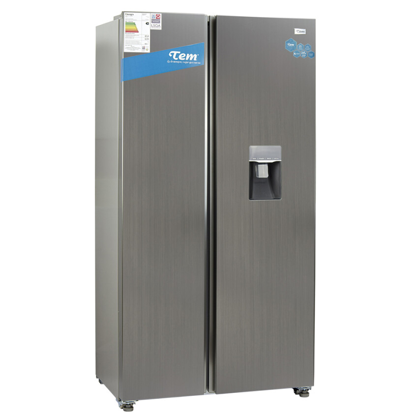 Heladera TEM SBSI T0URFS&SI5417 inox. con dispensador Heladera TEM SBSI T0URFS&SI5417 inox. con dispensador