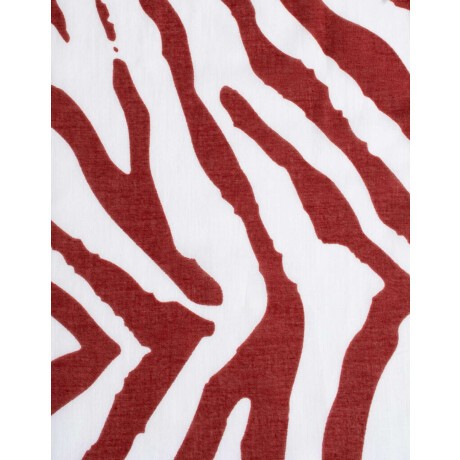Pashmina Algodón Animal Print Rojo Burdeaux