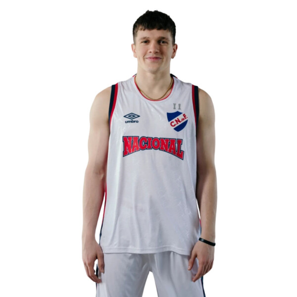 CAMISETA UMBRO DE BASKET COPA BCLA 2025 Hombre NB711350 Blanco-rojo