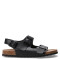 Sandalia de Mujer Miss Carol STRAPS con tira trasera Negro