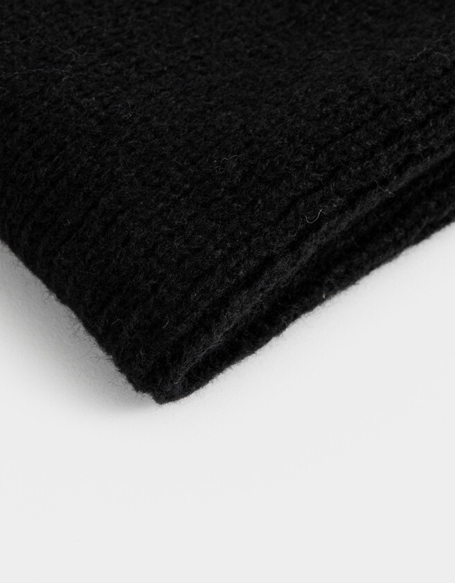 Cuellos Clasico Cuello Tejido - Negro
