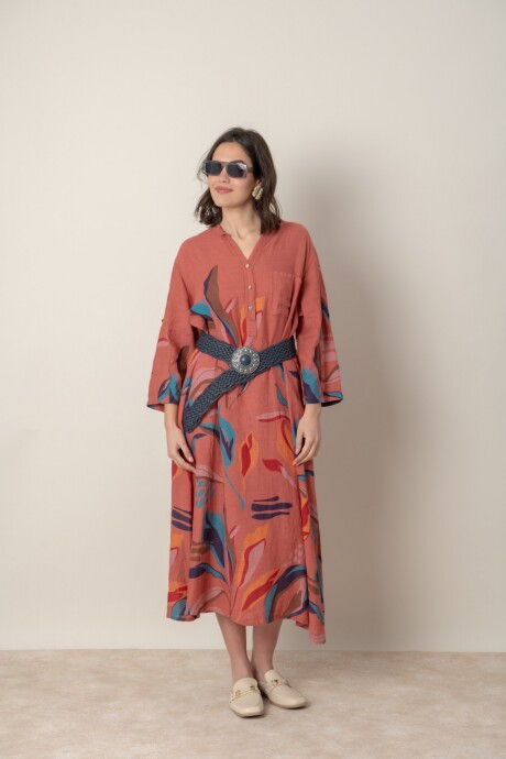 VESTIDO SILVINA Terracota