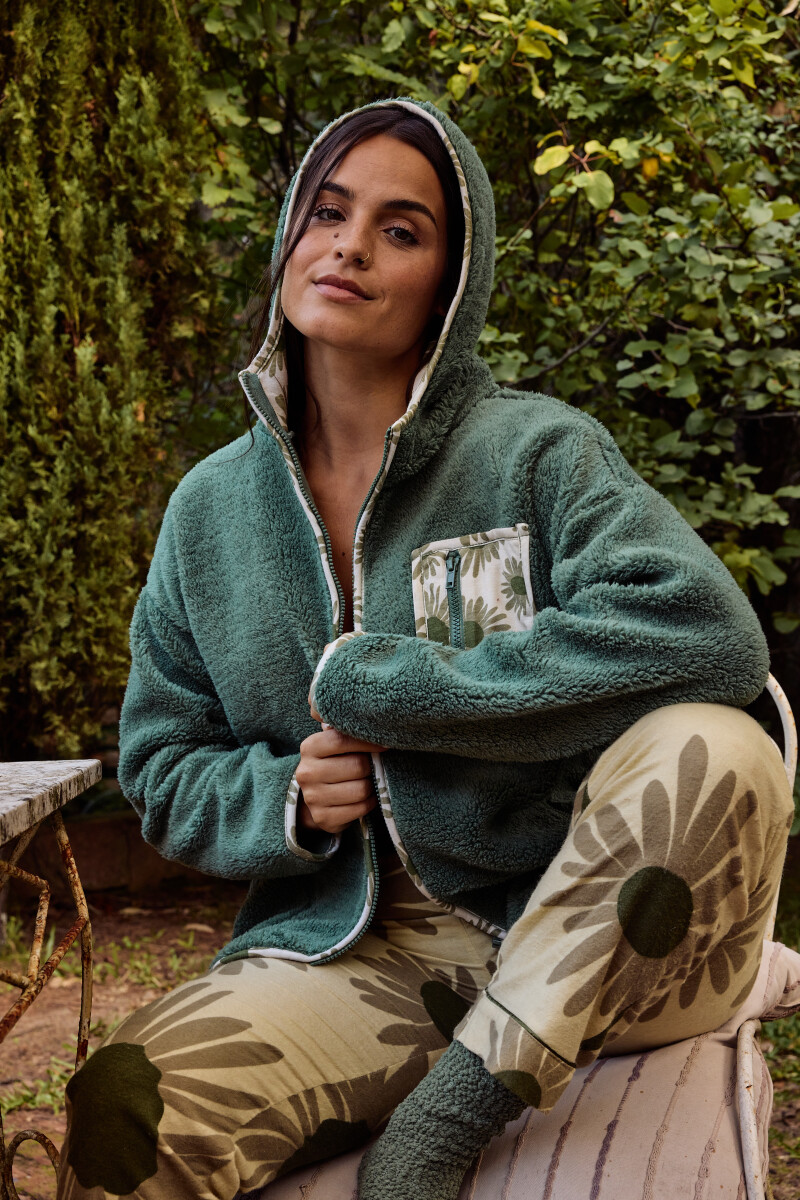Campera secret - Verde lago 