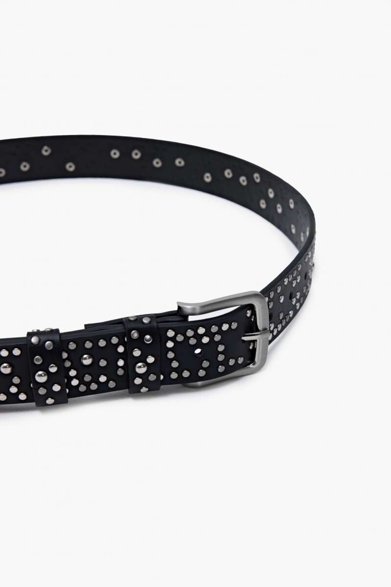 Cinturón tachas negro