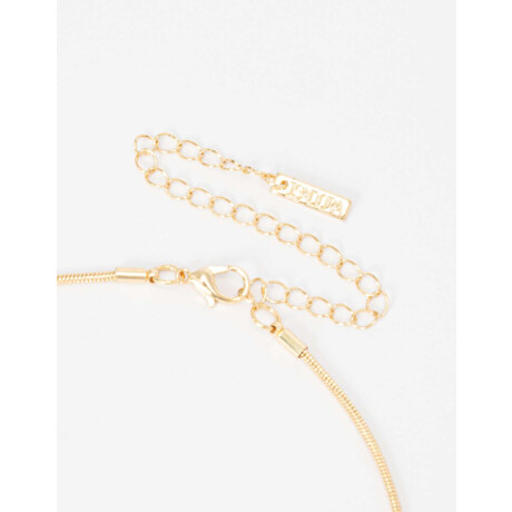 Cadena Corta con Dije Metal Dorado