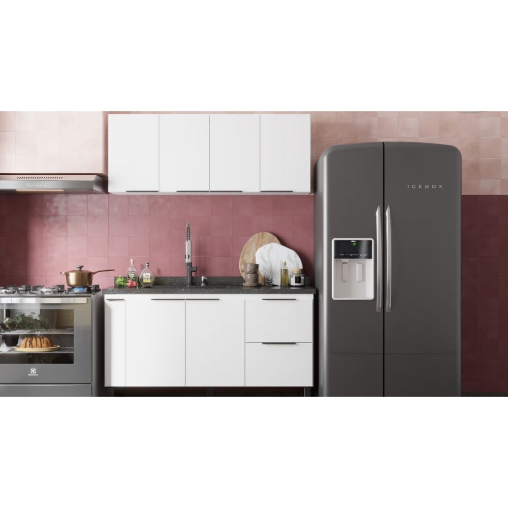 Mueble de cocina bajo mesada Blanco y aéreo 150 cm Cisne Mueble De Cocina Bajo Mesada Blanco Y Aéreo 150 Cm Cisne
