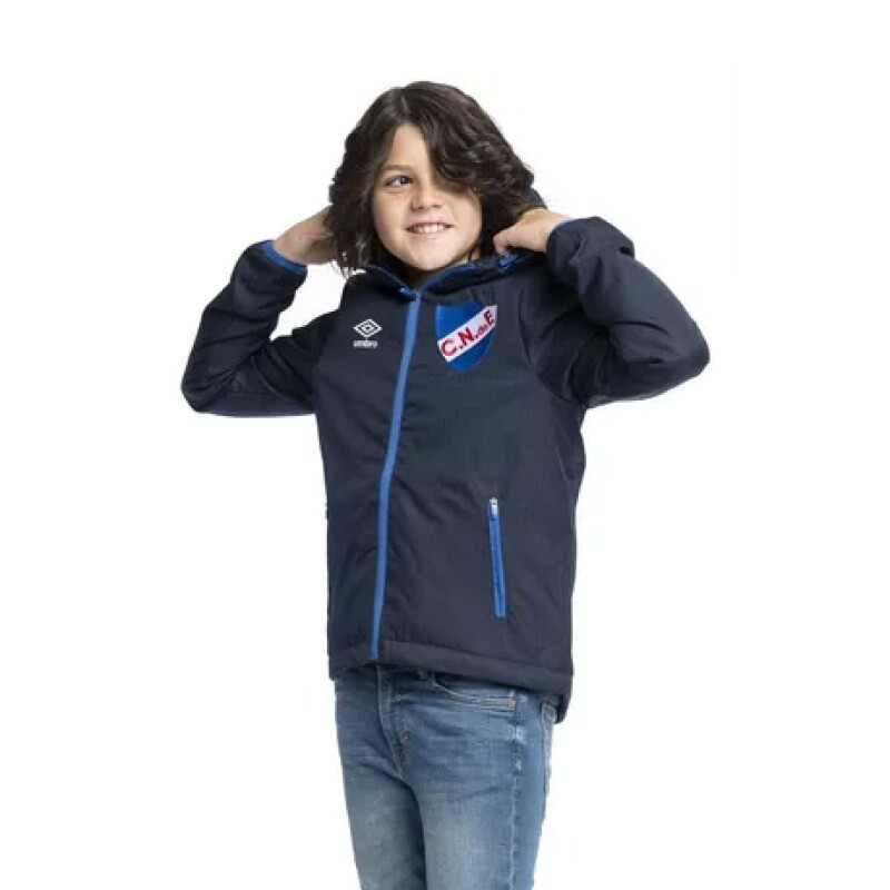 Campera Infantil Umbro Nacional Jrs Azul Marino - Azul Real - Blanco