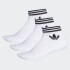 Medias Adidas Trifolio Pack x3 Blanco