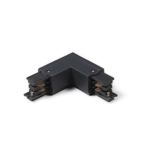 Conector negro en "L" para riel de 3 vías PH9333X