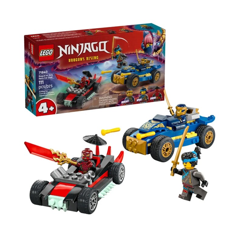 LEGO NINJAGO Desafío a Máxima Velocidad: Rogue vs. Drix 4+ LEGO NINJAGO DESAFIO A MAXIMA VELOCIDAD: ROGUE VS DRIX 4+