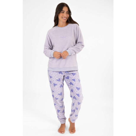 Pijama fluffy bisou Lila