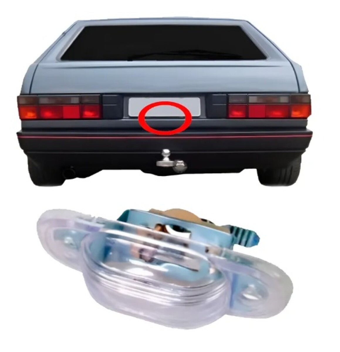 FARO MATRICULA GOL / AMAZON / PARATI 87/94 / KOMBI 1600 87/… 
