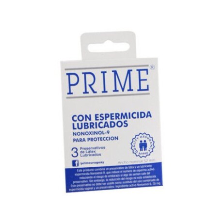 PRIME CON ESPERMICIDA 3 UNID BLANCO PRIME CON ESPERMICIDA 3 UNID BLANCO