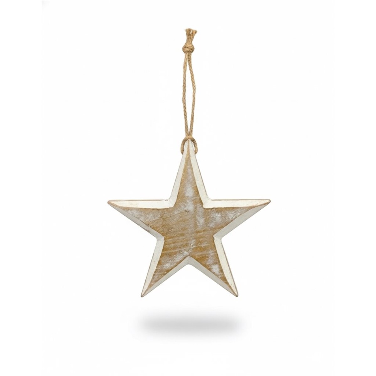 COLGANTE ESTRELLA MADERA 12 CM. 