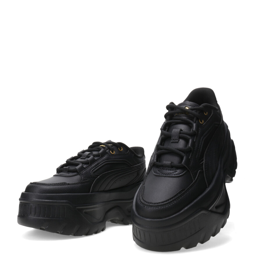 Championes de Mujer Puma Femenino Karmen x Negro - Dorado