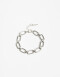 Pulseras Flexibles Metal Pulsera Flexible Eslabones Plateados - Plateado Rodio