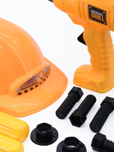 TALADRO CON HERRAMIENTAS AMARILLO