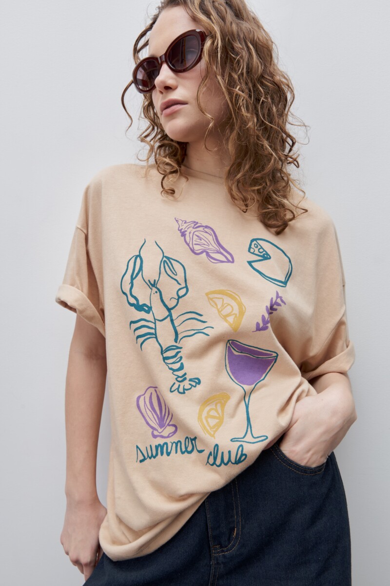 REMERA RENI Beige