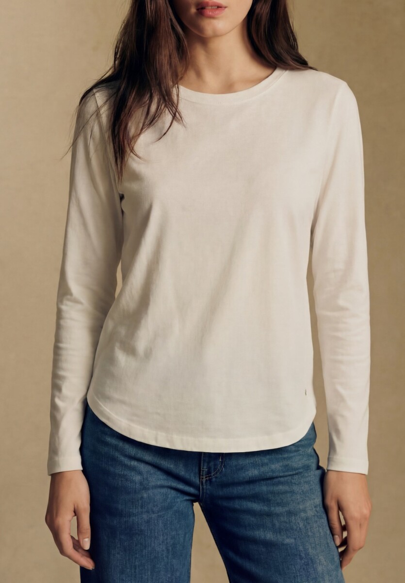 Remera Algodón Elastano - Nácar 