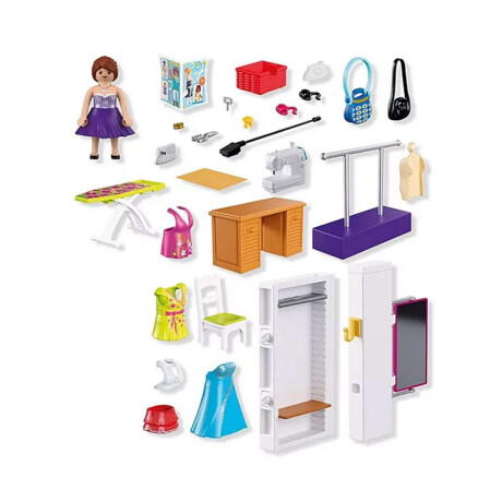 Diseñadora De Moda Con Tienda Playmobil 64 Piezas
