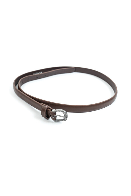 Cinturón Frame Marron