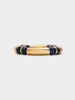 Pulsera Segmentada Cuentas Efecto Piedra azul