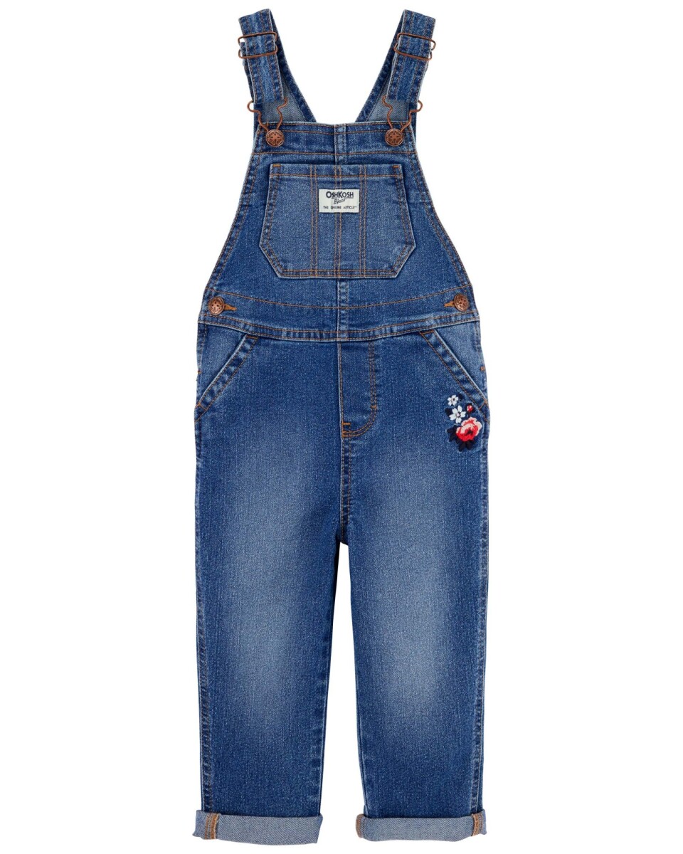 Enterito jean con bordado. Talles 2-5T 