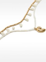Set De Collares Con Conchas blanco