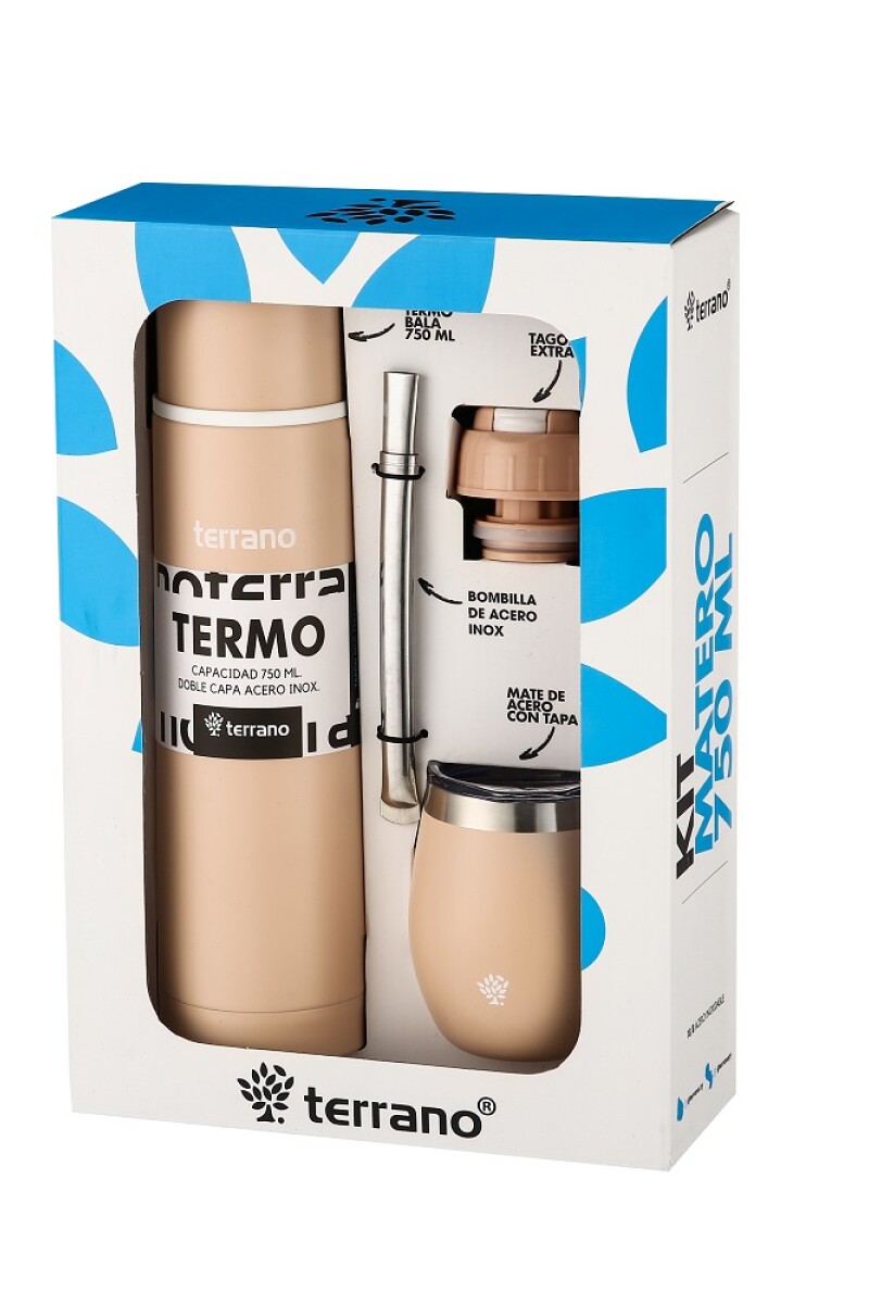 KIT MATERO BALA 750ML TERRANO ROSADO
