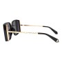 Lentes De Sol De Policarbonato Cuadrado Ivete Sangalo Negro/Negro