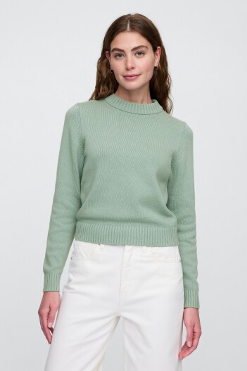 Buzo Algodòn Cuello Alto Mujer Sage 2