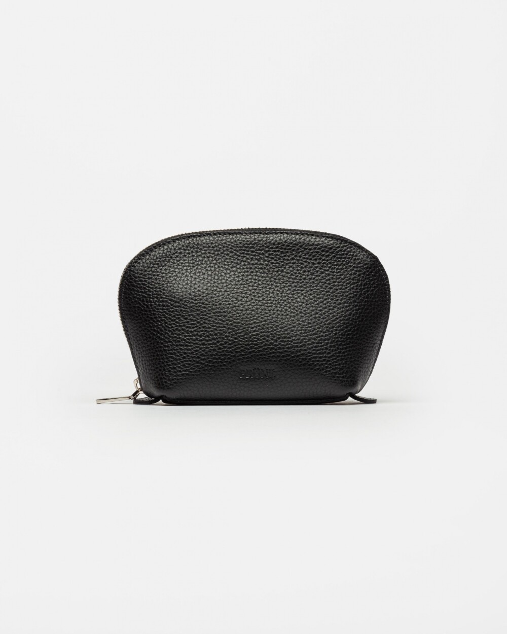 Porta Cosméticos Sun En Cuero Graneado Negro