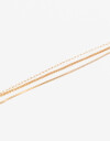 Pulseras Flexibles Sets Metal Pulsera Triple Cadena - Dorado