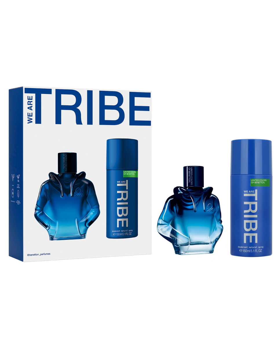 Set Perfume Benetton Tribe EDT 90ml + Desodorante Original 