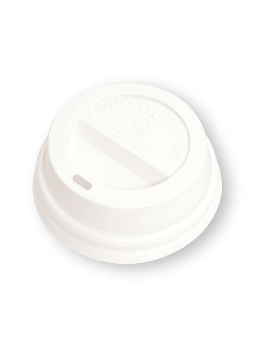 TAPA PARA VASO DE POLIPAPEL blanco