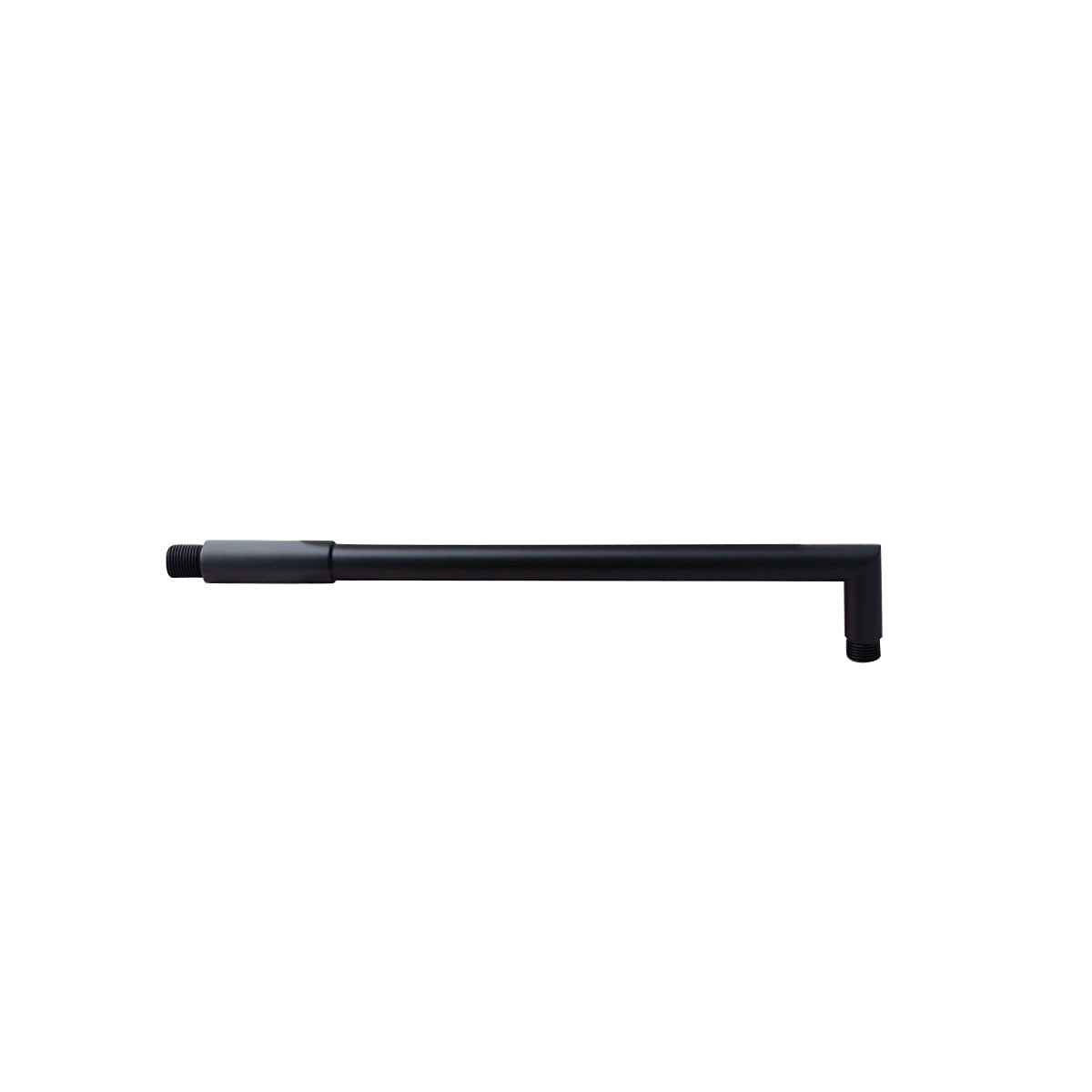 Griferia Brazo De Ducha 40 Cm Negro Mate Linea Estandar 
