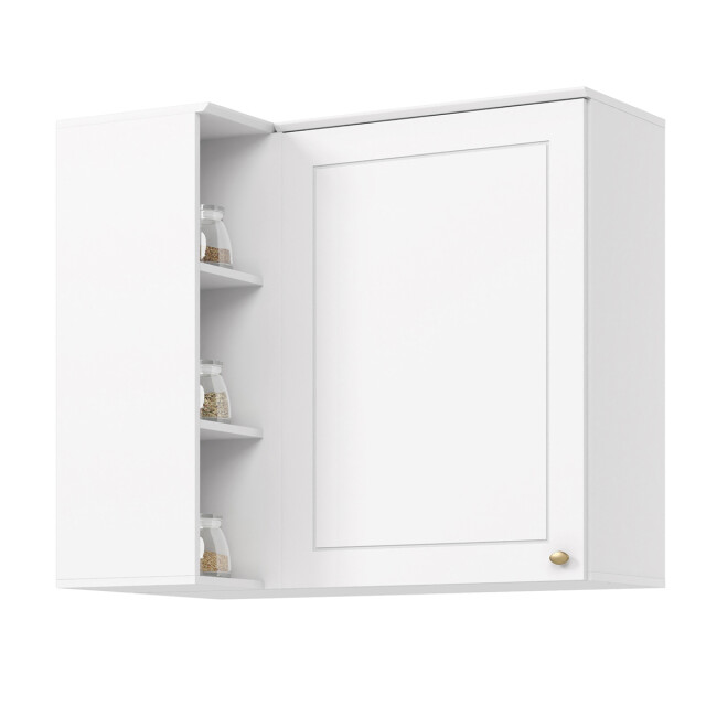 AÉREO ESQUINERO ALACENA CON NICHOS - LINEA AMERICANA BLANCO