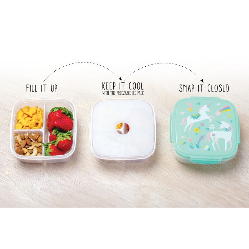 Tupper con refrigerante Arcoíris